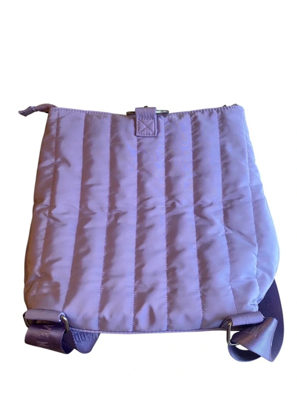 3/$29 Steve Madden Sumba Purple Quilted Nylon Backpack